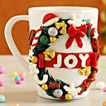 Special Christmas Wreath Joy Mug
