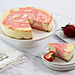 Strawberry Swirl Cheesecake With Personalised Greeting Card