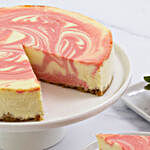 Strawberry Swirl Cheesecake With Personalised Greeting Card