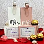 Personalised Luggage Tags And Chocolates