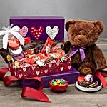 Valentines Day Gift Basket Hugs And Kisses