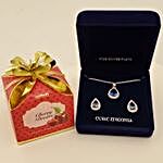 Silver Plated Teardrops Gift Set