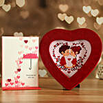 Red Heart Photo Frame And Love Card