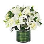 Easter Special Lily And Rose Vase Arrangement
