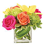 Beautiful Assorted Flowers Vase Arrangement