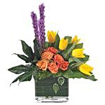 Alluring Assorted Flowers Vase Arrangement