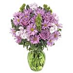 Cheerful Assorted Flowers Vase Arrangement
