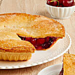 Plump Cherry Pie And Greeting Card