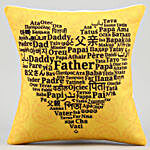 Happy Father s Day Printed Cushion