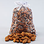 Blue Pearl Lumba Rakhi Set And Almonds With Ferrero Rocher