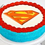 Superman Theme Chocolate Cake