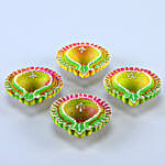 Floral Diyas With Soan Papdi