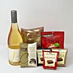 White Wine And Tempting Sweet Treats Diwali Hamper
