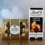 Ferrero Rocher And Lindt Intense Orange Chocolate Combo