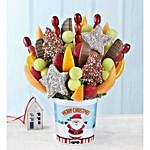 Merry Christmas Chocolatey Fruits Container