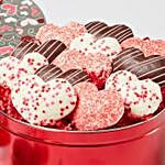 Heart Shaped Cookies Tin 12 Pcs