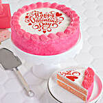 Pretty In Pink Valentines Day Cake