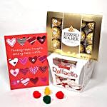V Day Love Greetings With Sweet Chocolates