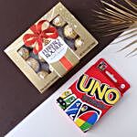 Ferrero Rocher And Uno Play Cards Combo