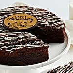 Anniversary Cookies And Cream Brownie Cake