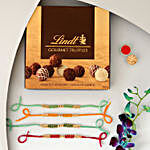 Sneh Elegant Rakhi Set & Lindor Gourmet Truffles