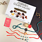 Sneh Designer Family Rakhi Set & Ferrero Golden Gallery