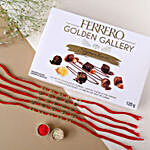 Sneh Red Mauli Rakhi Set & Ferrero Golden Gallery