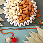 Cluster of Beads Rakhi With Almonds & Cashews