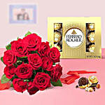 Ferrero Rocher And Red Roses