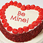 Be Mine Heart Shaped Red Velvet Cake