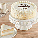 Personalized Vanilla Cake Happy Birthday