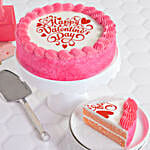 Pretty In Pink Valentines Day Cake