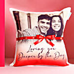 Personalised Loving You Deeper Cushion