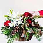 Exotic Rustic Christmas Basket