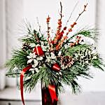 Floral Evergreen Christmas Boughs
