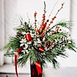 Floral Evergreen Christmas Boughs