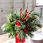 Floral Evergreen Christmas Boughs