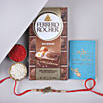 Sneh Devotional Rakhi & Ferrero Rocher Bar