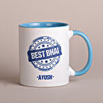 Sneh Meenakari Bhaiya Bhabhi Rakhi & Best Bhai Mug + Face Cushion