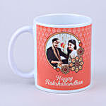 Sneh Ethnic Rudraksha Rakhi & Personalised Photo Mug