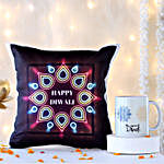 Happy Diwali Mug & Cushion Gift Combo