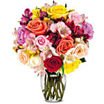 Deluxe Bright and Sunny Roses