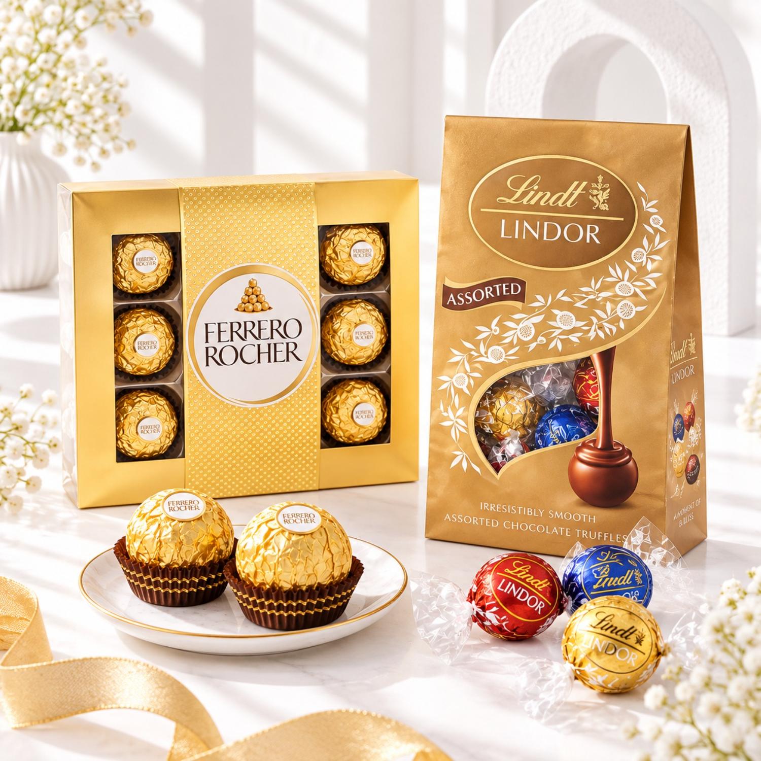 Ferrero Rocher And Lindt Lindors usa | Gift Ferrero Rocher And