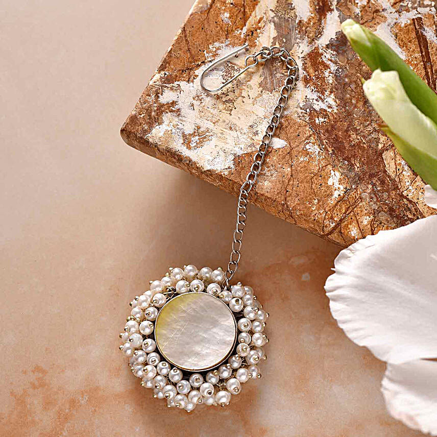 Oxidised clearance pearl necklace