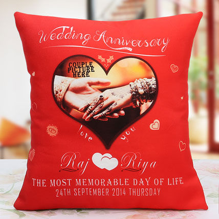 personalized anniversary pillow