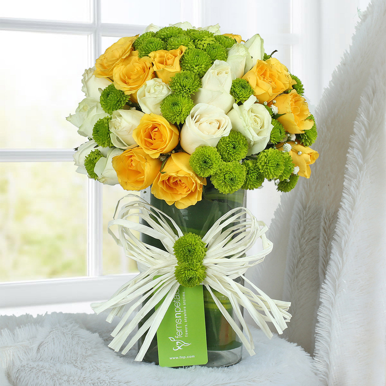 Yellow flower arrangement