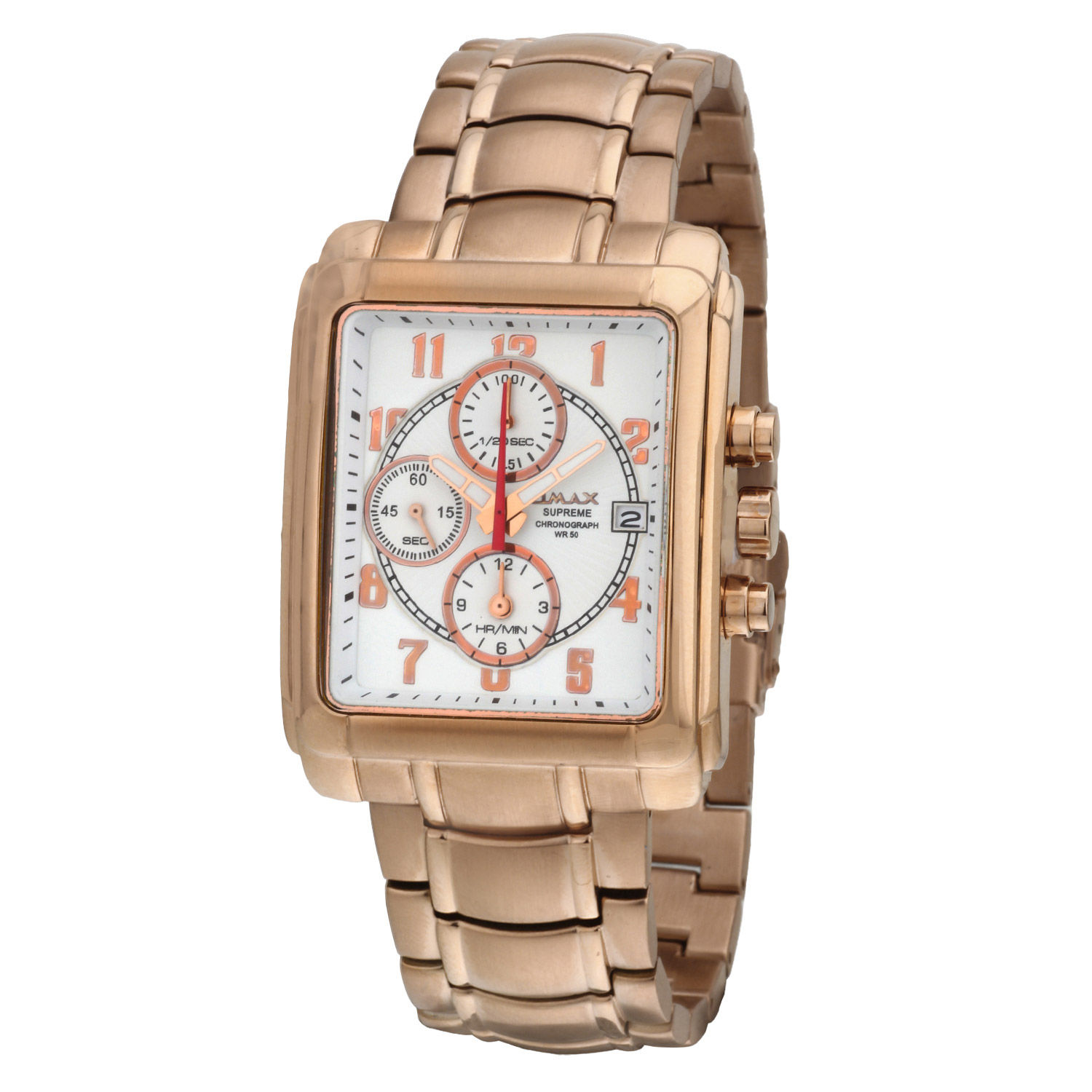 Buy/Send Omax Analog Chronograph White Dial Mens Watch Online- FNP