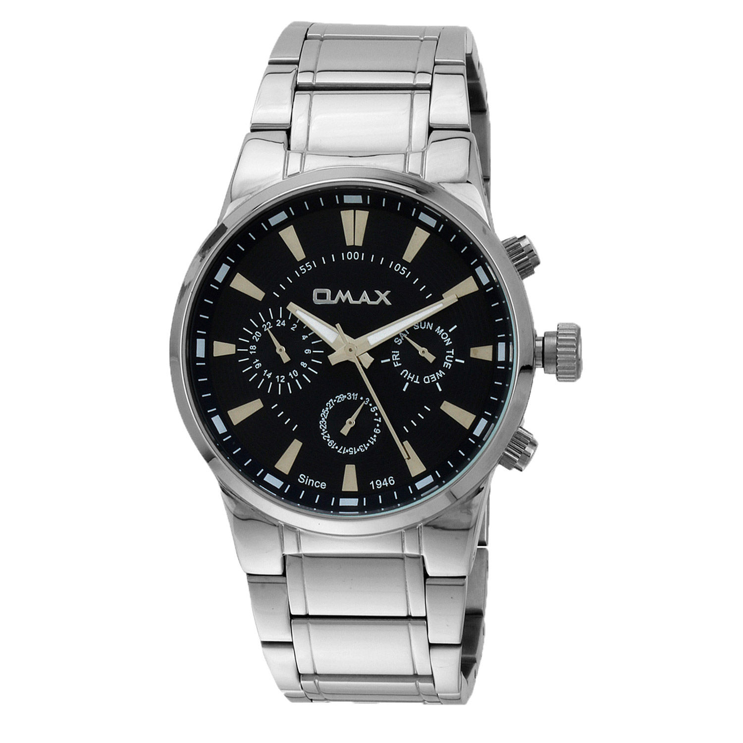 Buy/Send Omax Analog Mens Watch Black Online- FNP
