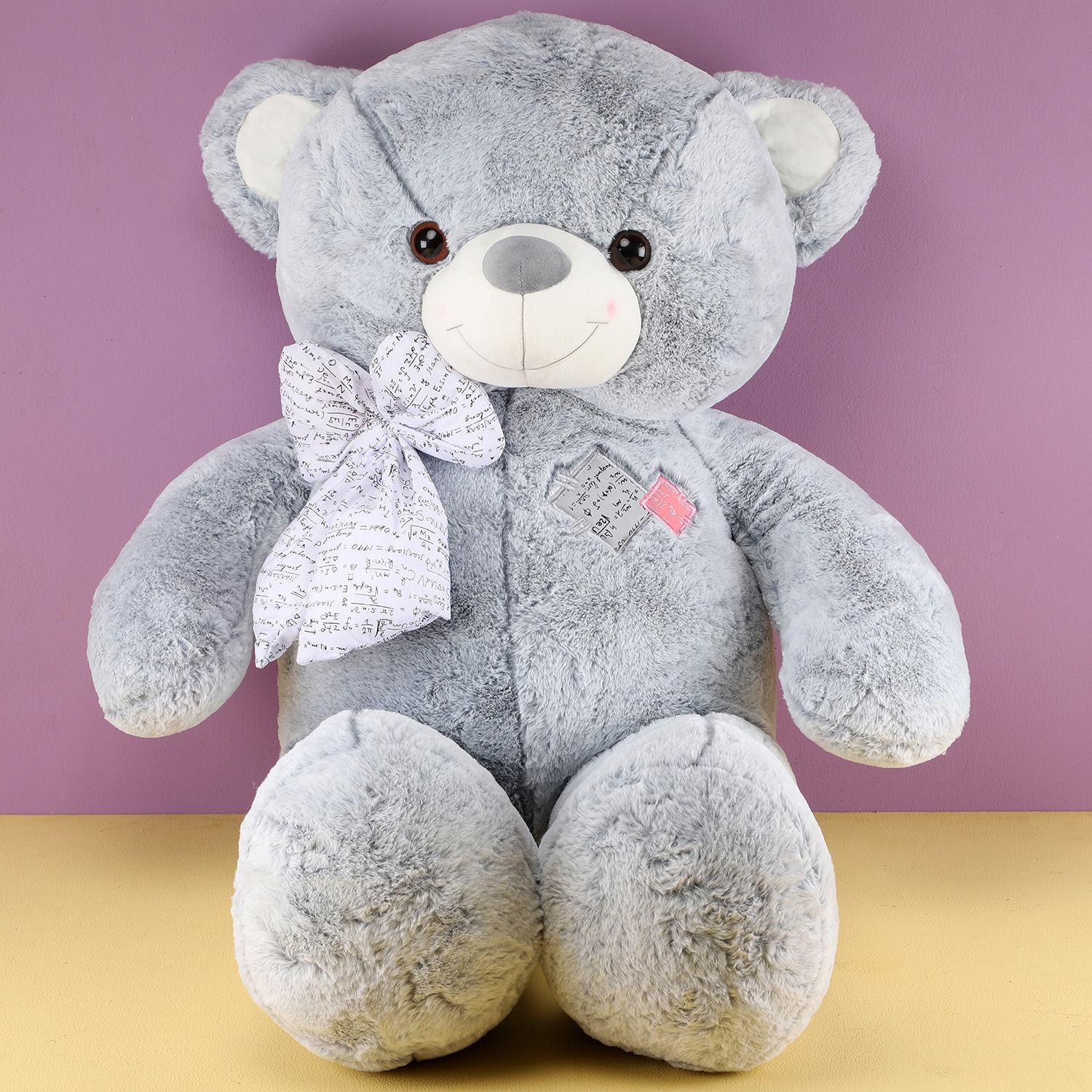 grey and pink teddy bear