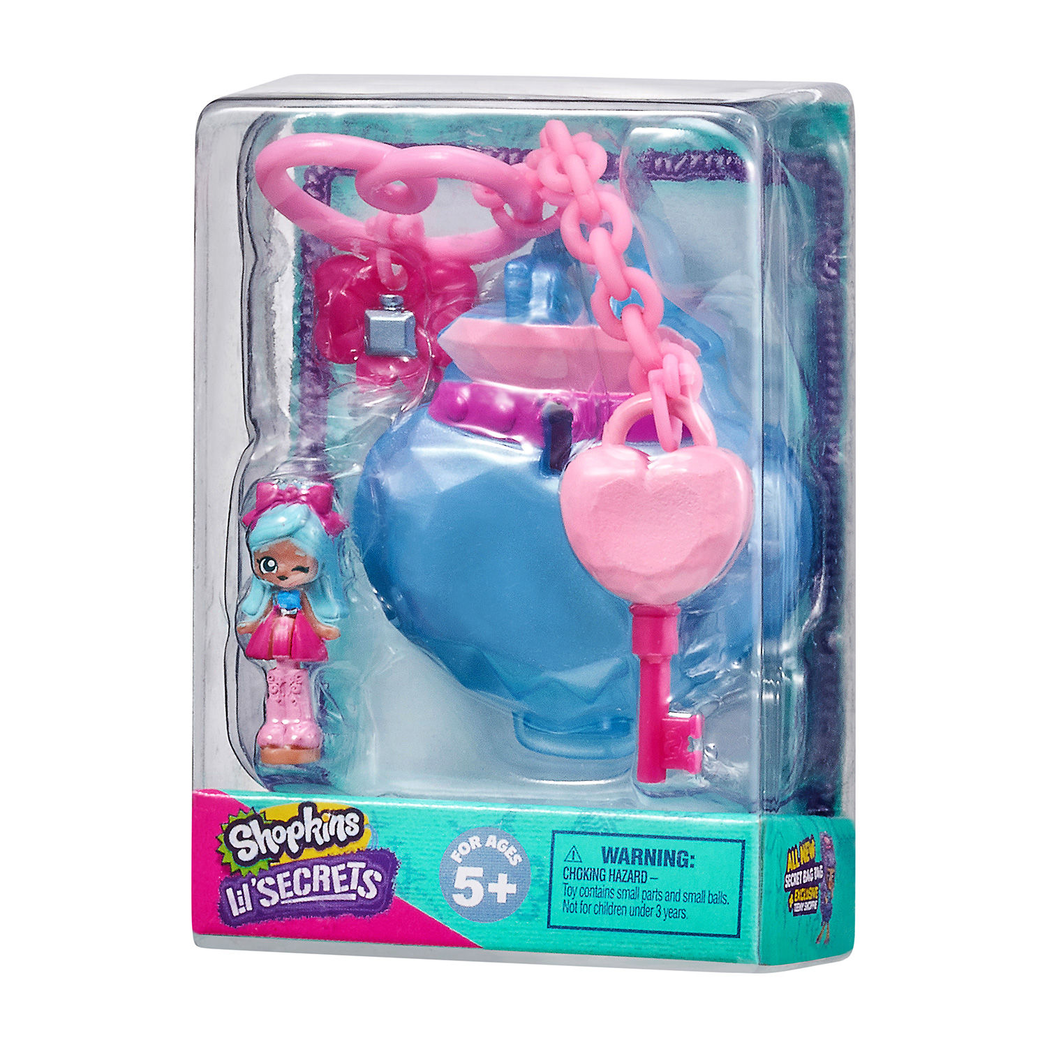 Shopkins Lil' Secrets Series 3 Set of 5 Bag Tag Locket Teeny Shoppie Dolls for sale online 